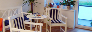 Wartezimmer der Fußpflegepraxis Wartezimmer